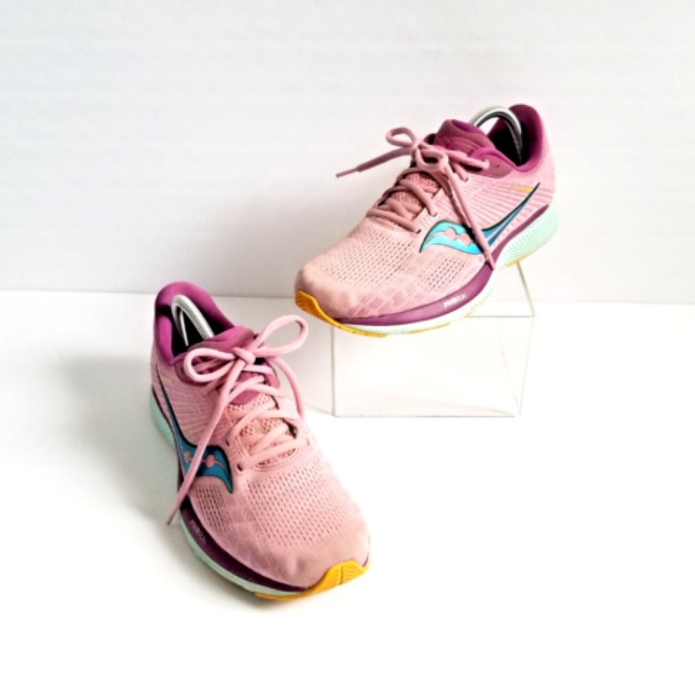 SAUCONY Guide 14 Sz 10 42 Pink Running Shoes Future Spring Sneakers